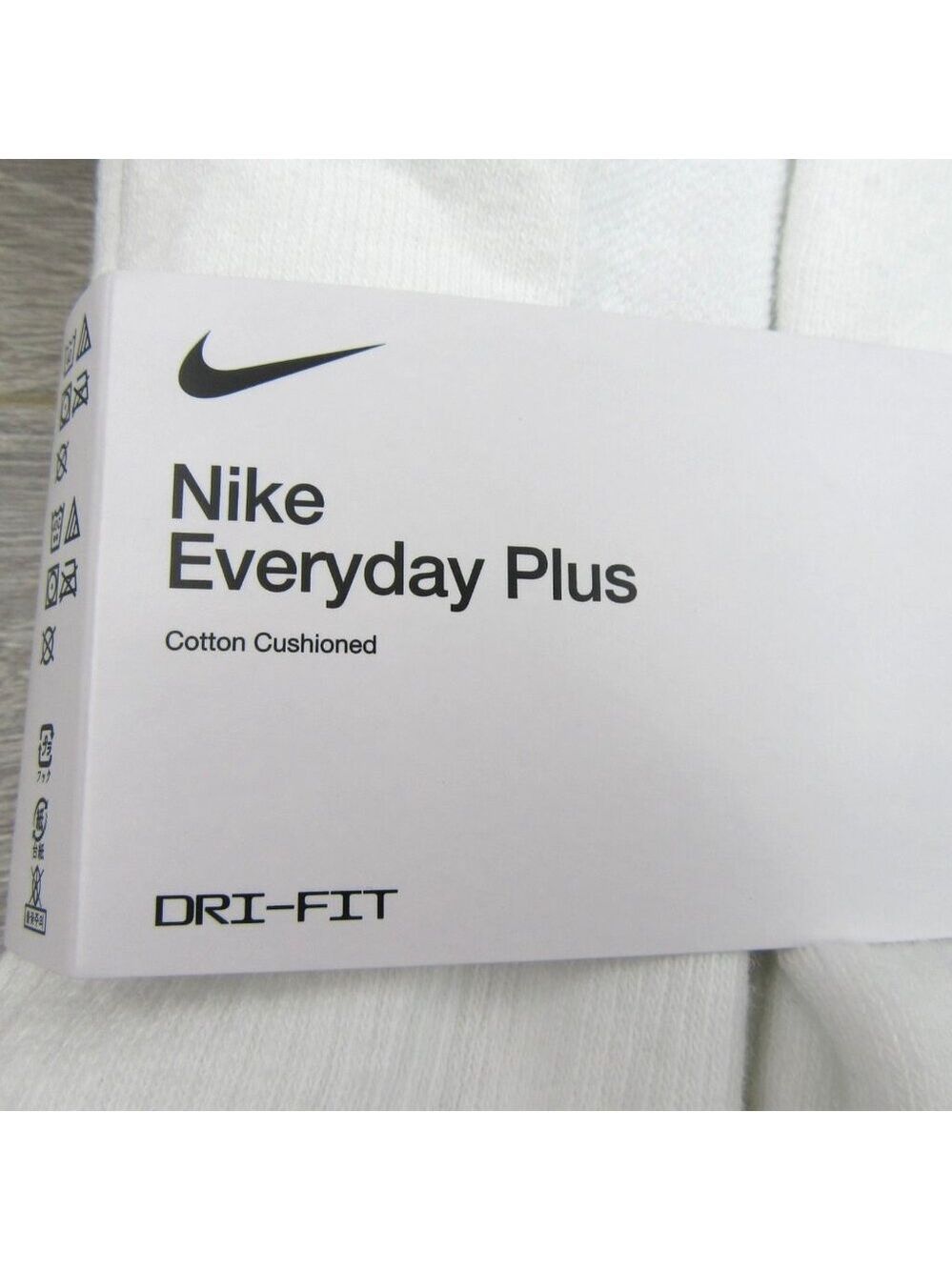 Nike Everyday Plus Ankle Socks 6 Pack Mens Size XL 12-15 White NEW - Picture 3 of 11